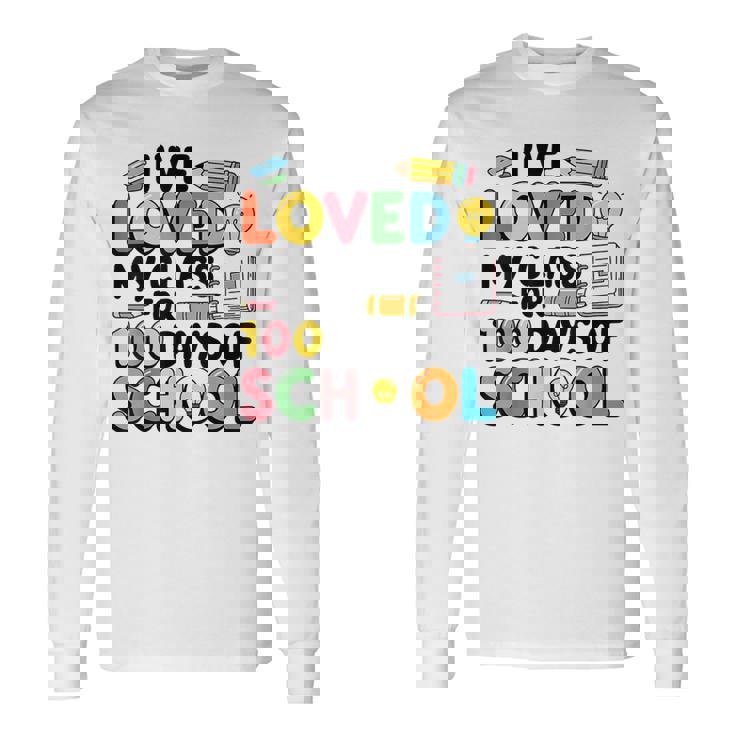 I Love Love My Class For 100 Days Ofchool 100Th 長袖Tシャツ