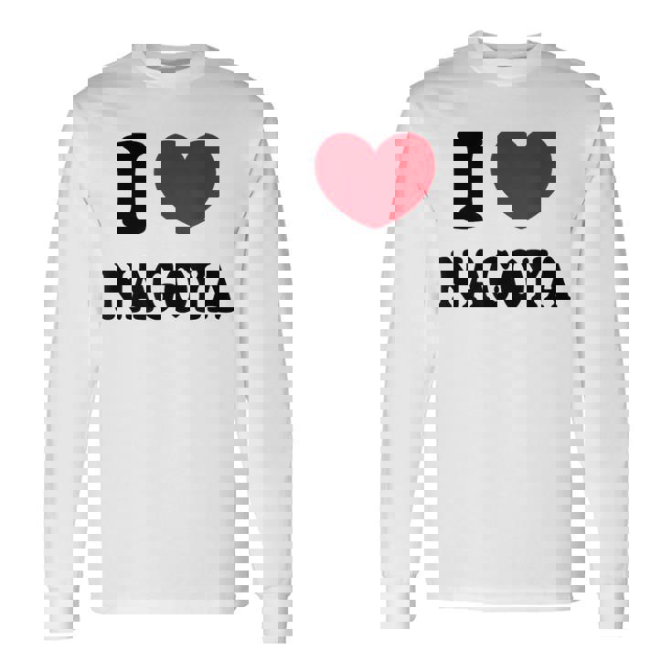 I Love Nagoya 名古屋大好き 長袖Tシャツ