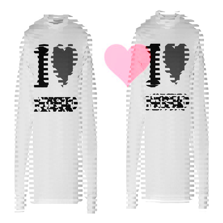 I Love Natsuko 長袖Tシャツ