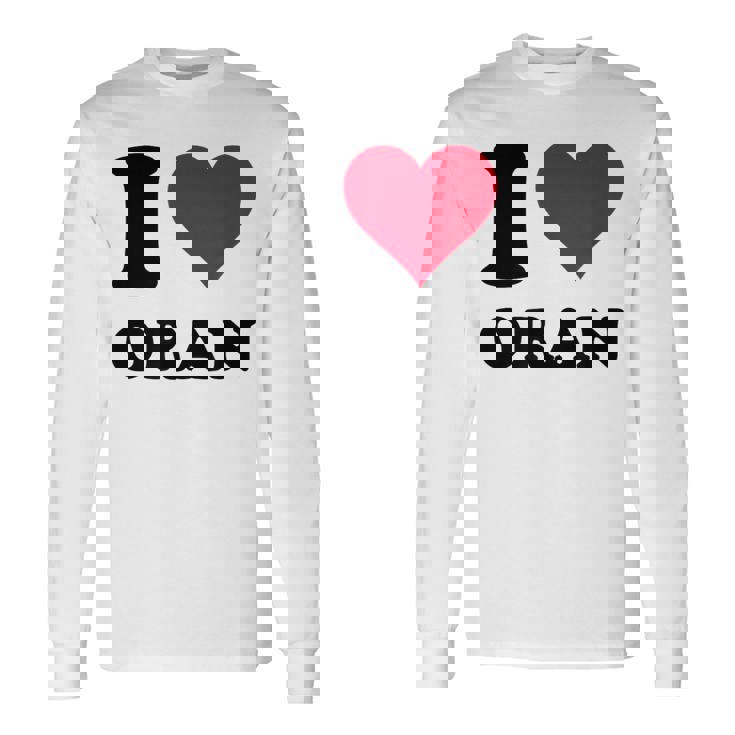 I Love Oran 長袖Tシャツ