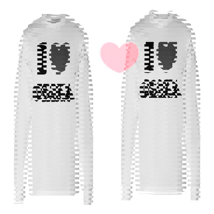 I Love Osaka アイラブ大阪 長袖Tシャツ