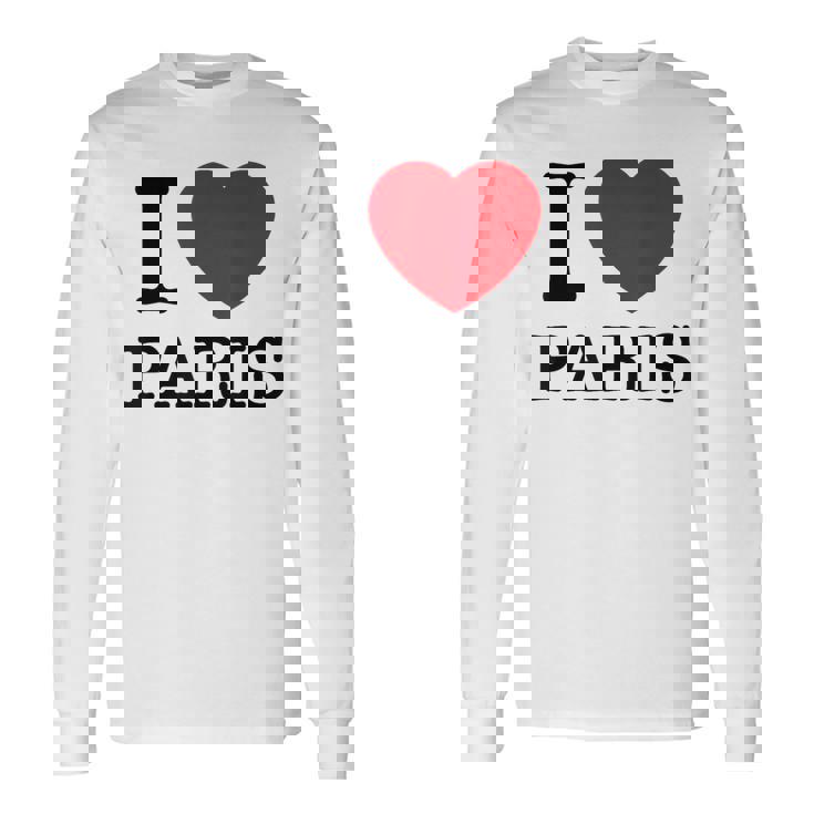 I Love Paris Graphic Novelty & Cool s 長袖Tシャツ ギフトのアイデア
