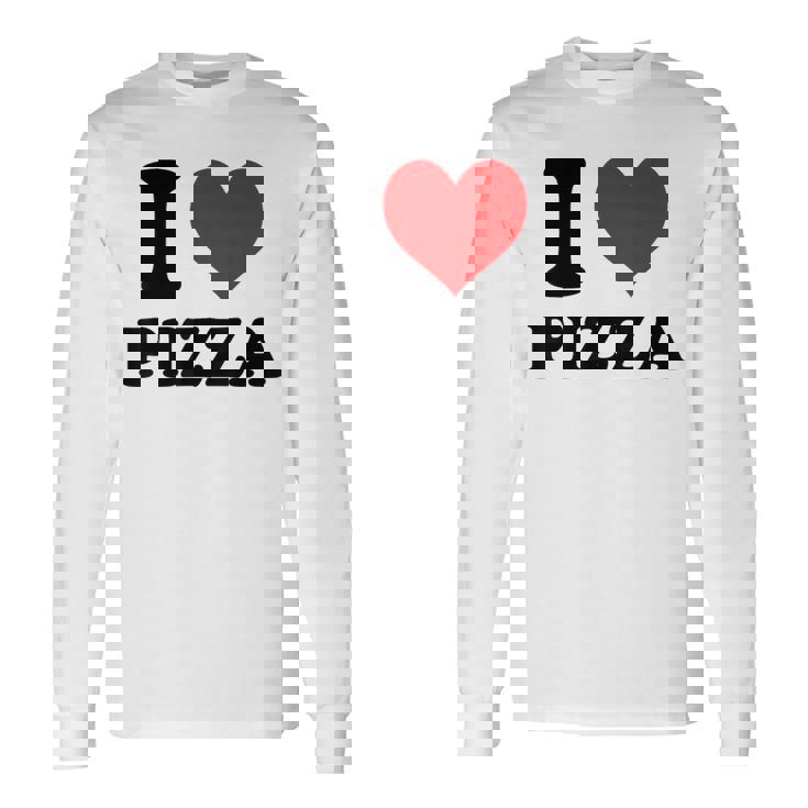 I Love Pizza 長袖Tシャツ