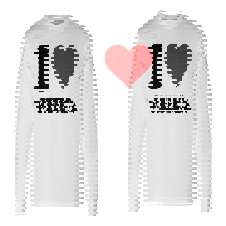 I Love Wiberta 長袖Tシャツ