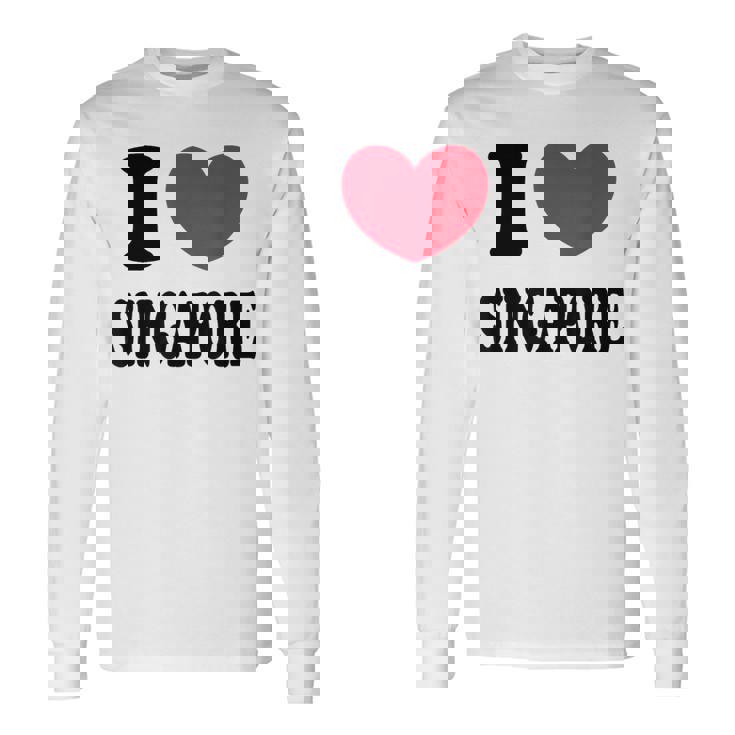 I Loveingapore シンガポールが大好き 長袖Tシャツ ギフトのアイデア