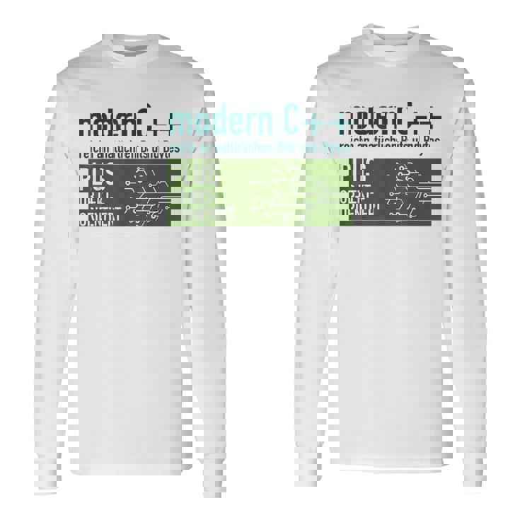 Modern C リッチなナチュラルビットとバイトプログラミング 長袖Tシャツ