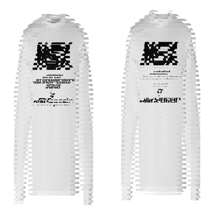 Msx コンピューター 長袖Tシャツ
