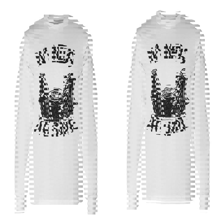 My Needs Areimple Guitars ビール愛好家 ギタリストギター 長袖Tシャツ