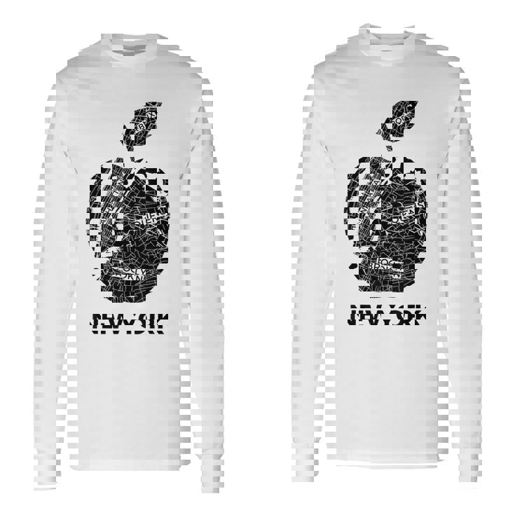 New York City The Big Apple Graphic New York City 長袖Tシャツ