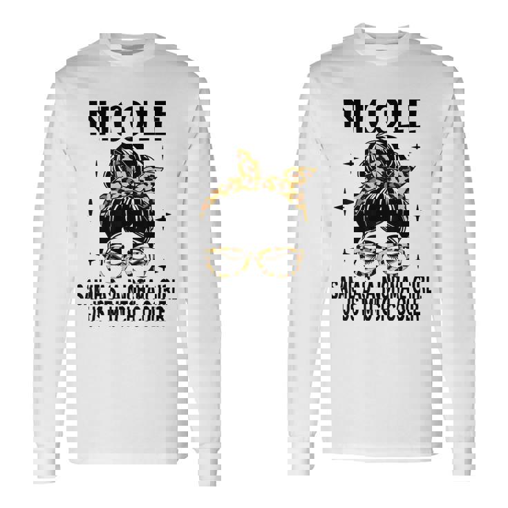 Nicole コスチューム かわいい 定義 名入れ Nicole 長袖Tシャツ