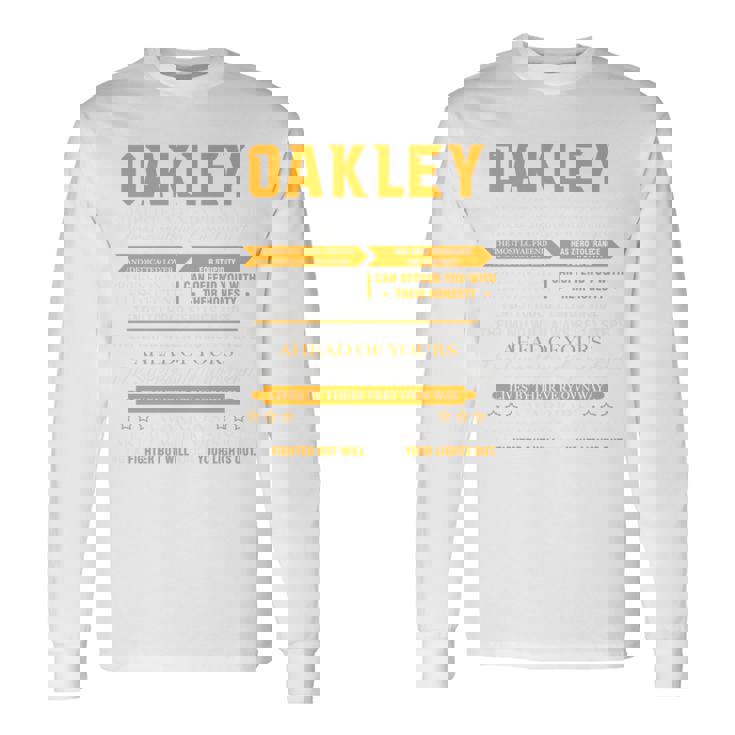 Oakleyオークリー 完全訳不明なネームシャツ フロントプリント 1Kana 長袖tシャツ 長袖Tシャツ ギフトのアイデア