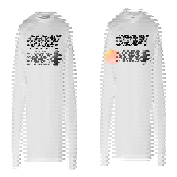 Occupy Mars 公式スペース Nasa 火星ミッション 長袖Tシャツ