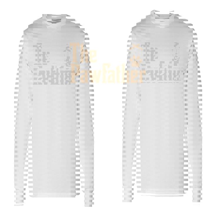 The Pawfather ファニーペット愛好家 ノベルティ 父の日 長袖tシャツ 長袖Tシャツ