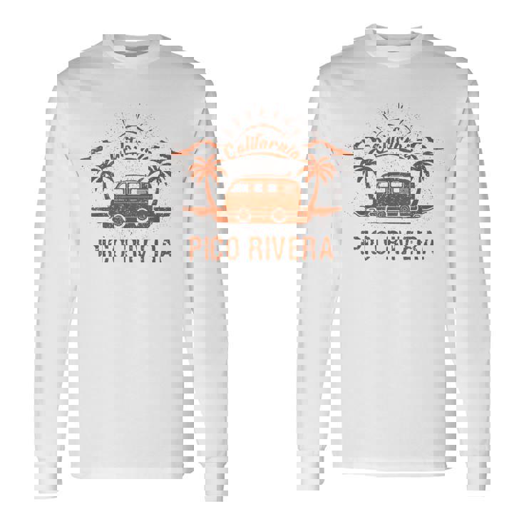 Pico Rivera Ca カリフォルニア レトロ ビンテージ サーフィン ビーチ 長袖Tシャツ
