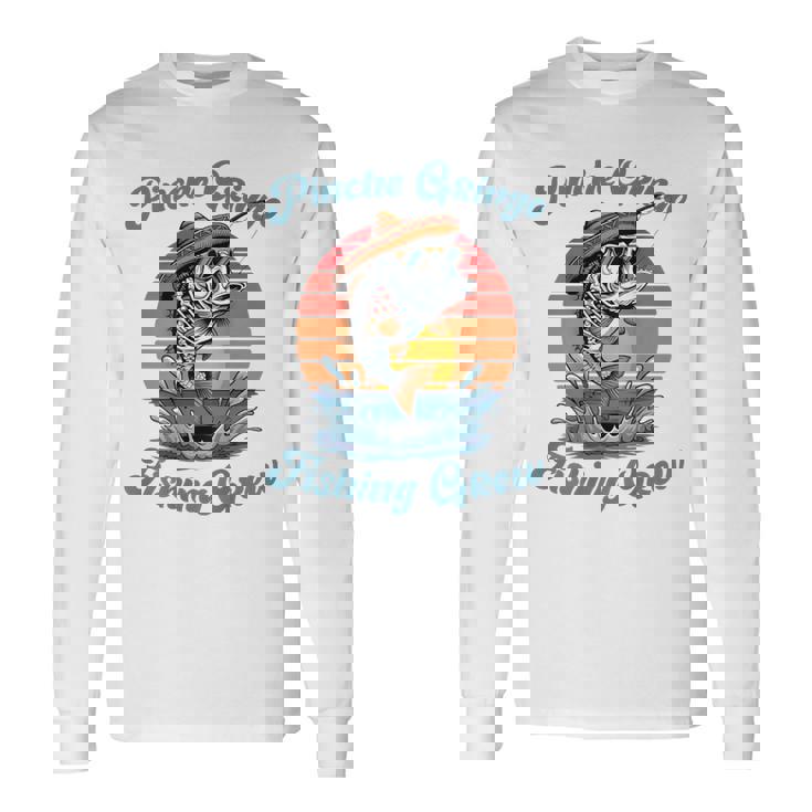 Pinche Gringo フィッシングクルー背面 メンズ、レディース向けアウトフィット 長袖Tシャツ