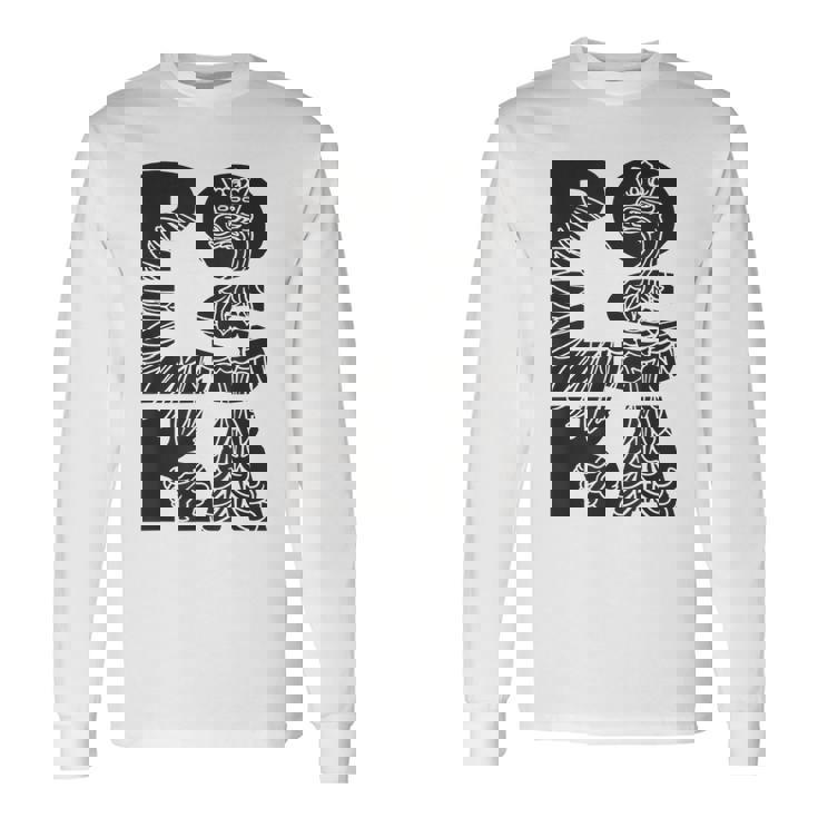 Polska Flag Eagle Polski Pride ポーランドヘリテージデザイン 長袖Tシャツ