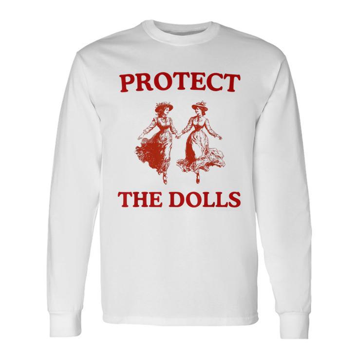 Protect The Dolls White T-Shirt – Gildan 100% Cotton, Pro Trans Rights & Gender Equality