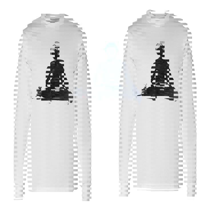 Ramana Maharshi アートワーク 長袖Tシャツ