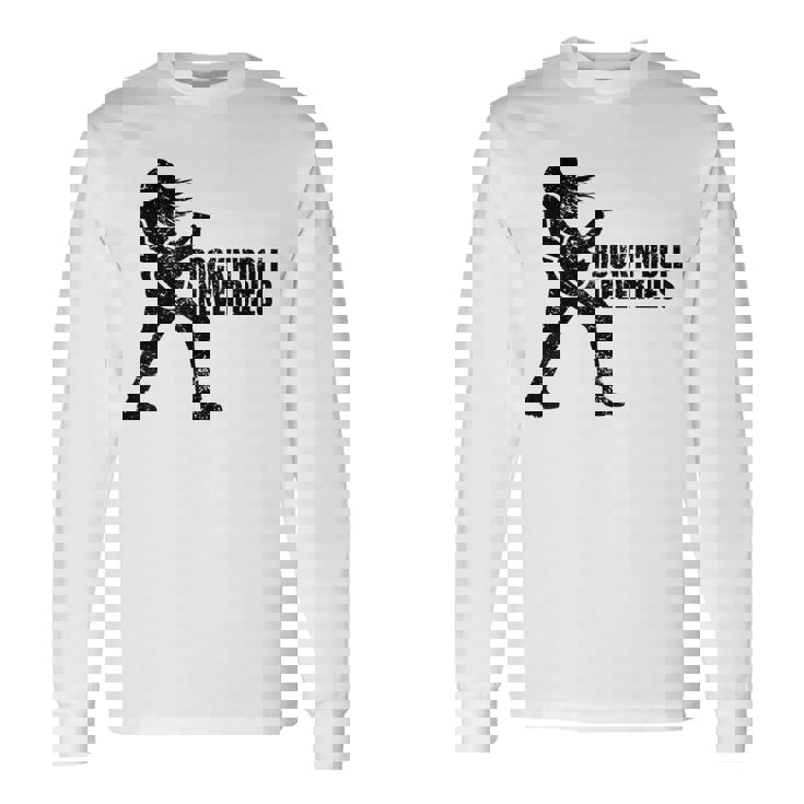 Rock 'N' Roll Never Dies ギタープレーヤー 長袖Tシャツ