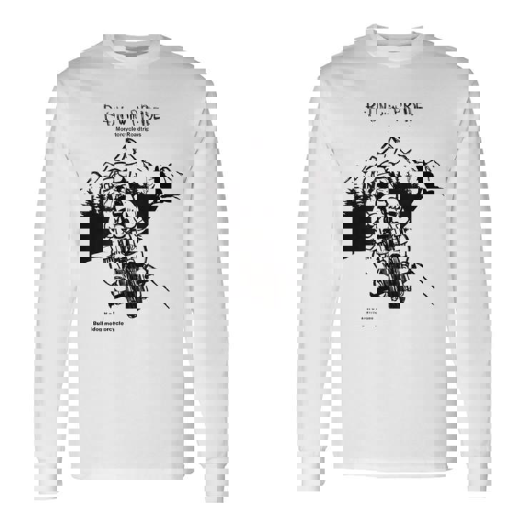 Run With Pride ハーレーブルドッグ 長袖Tシャツ