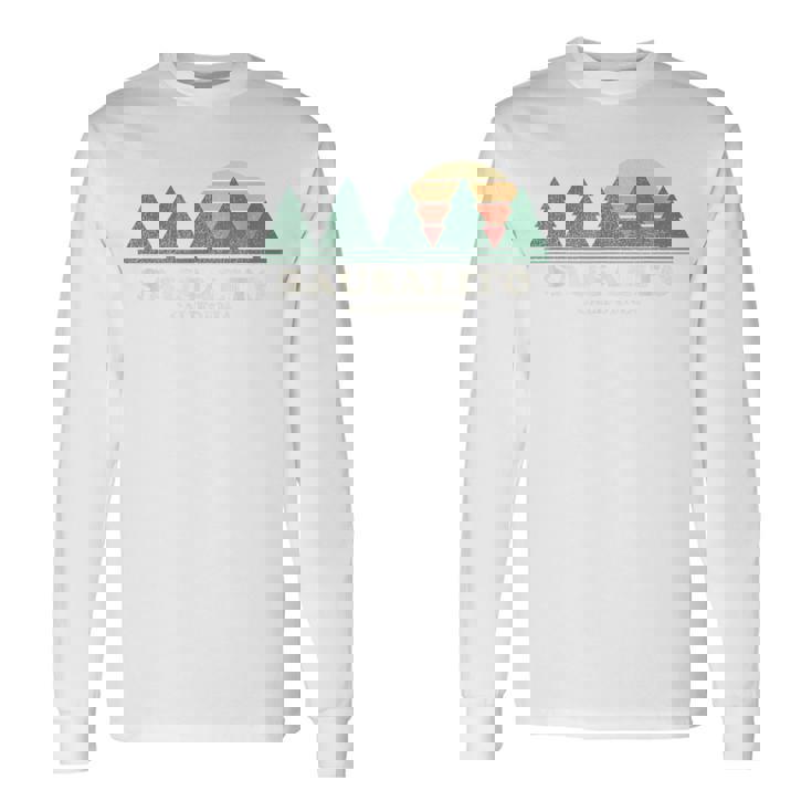 Sausalito Ca Intagetyle Années 70 T-shirt à manches longues