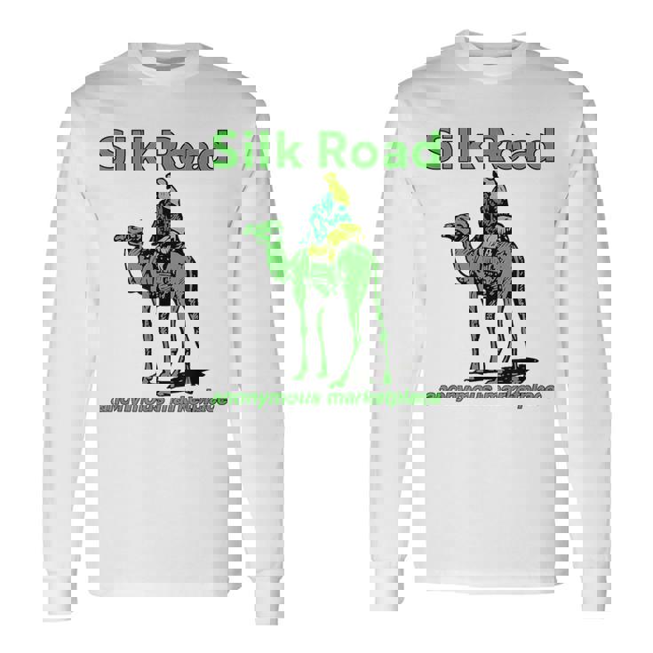 Silk Road 匿名マーケットプレイス キャメル ダークウェブ 暗号 Btc 長袖Tシャツ