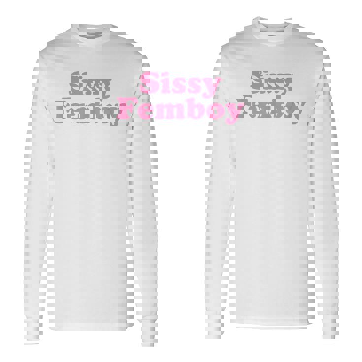 Sissy Femboy Crossdressing Aesthetic 長袖Tシャツ