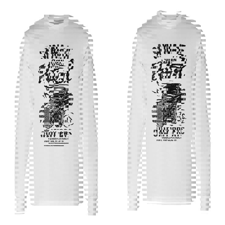 Smyrna Delaware Usa ホットロッド ビンテージスタイル カーデザイン 長袖Tシャツ