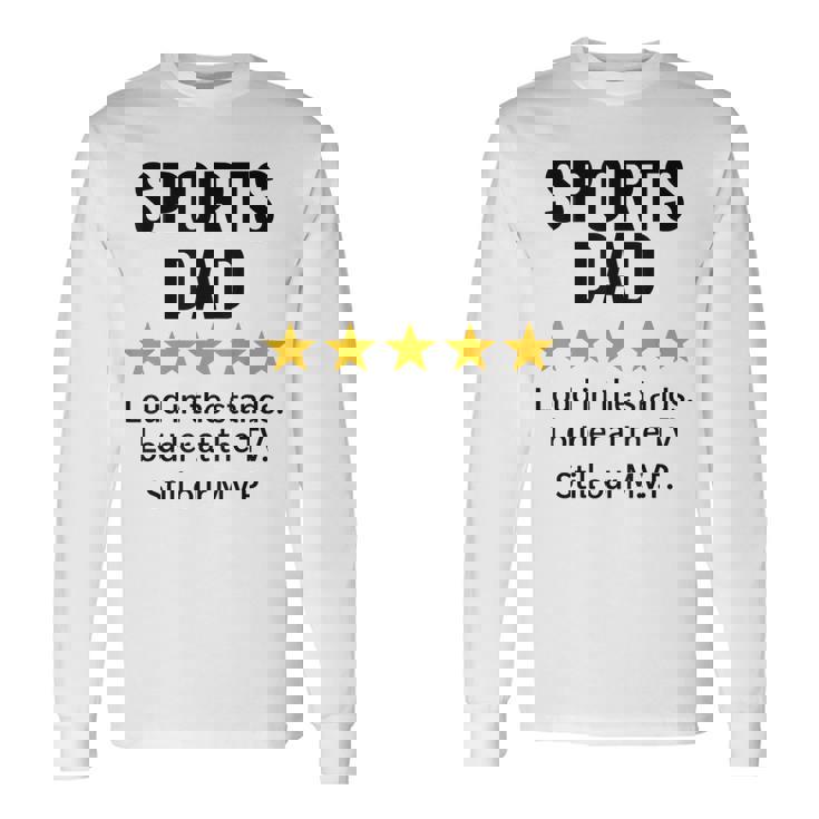 Sports Dad Loud In Thetands MVP 引用 長袖Tシャツ ギフトのアイデア