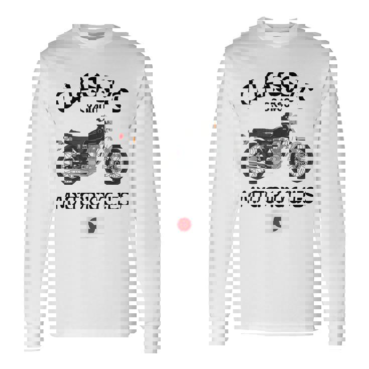 Sr400 ブラックスポーク クラシックバイク モーターサイクリスト オートバイ 長袖Tシャツ