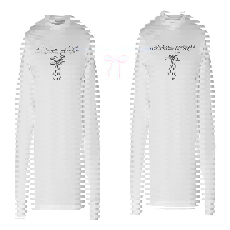 Stars Stripes And Equal Rights Bow Coquette Women's Rights Long Sleeve T-Shirt Gifts ideas