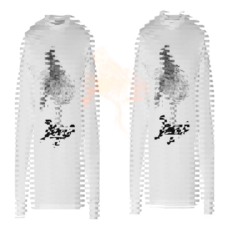 Study Of A Ballet Dancer エドガー・ドガ 長袖Tシャツ