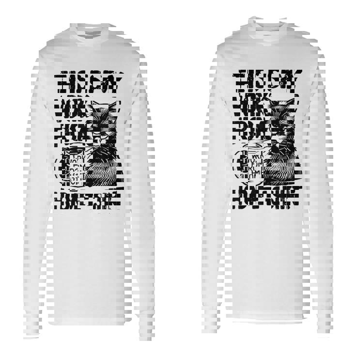 This Is My Work From Homearcastic Cat Remote Worker 長袖Tシャツ