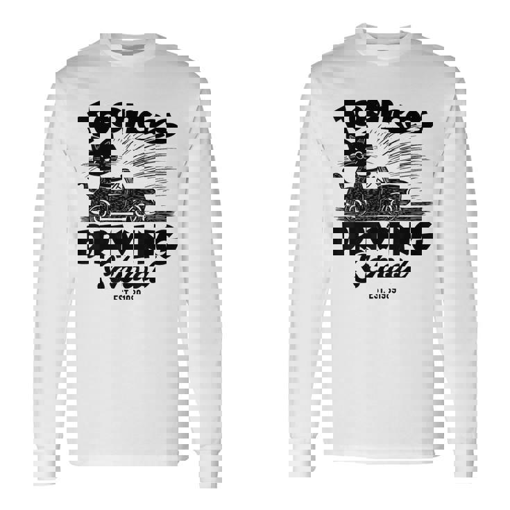 Toonces 自動車教習所 エスト 伝説の運転 猫 面白い 長袖Tシャツ