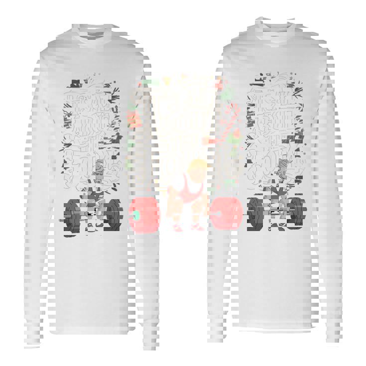 Trump It's All About The Form クリスマス ワークアウト ジム ホリデー 長袖tシャツ 長袖Tシャツ