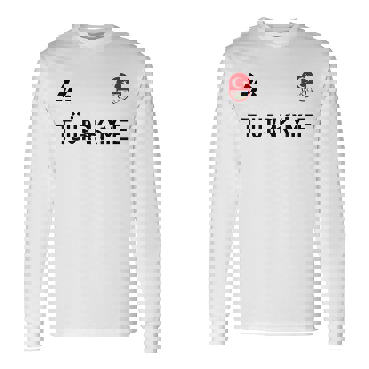 Turkiye トルコ国旗 トルコ オリンピック シューティング チーム スポーツ 長袖Tシャツ