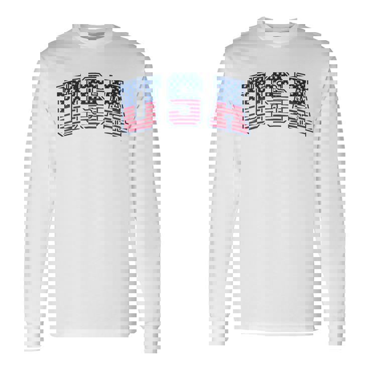 Usa 星条旗 アメリカ国旗 長袖Tシャツ