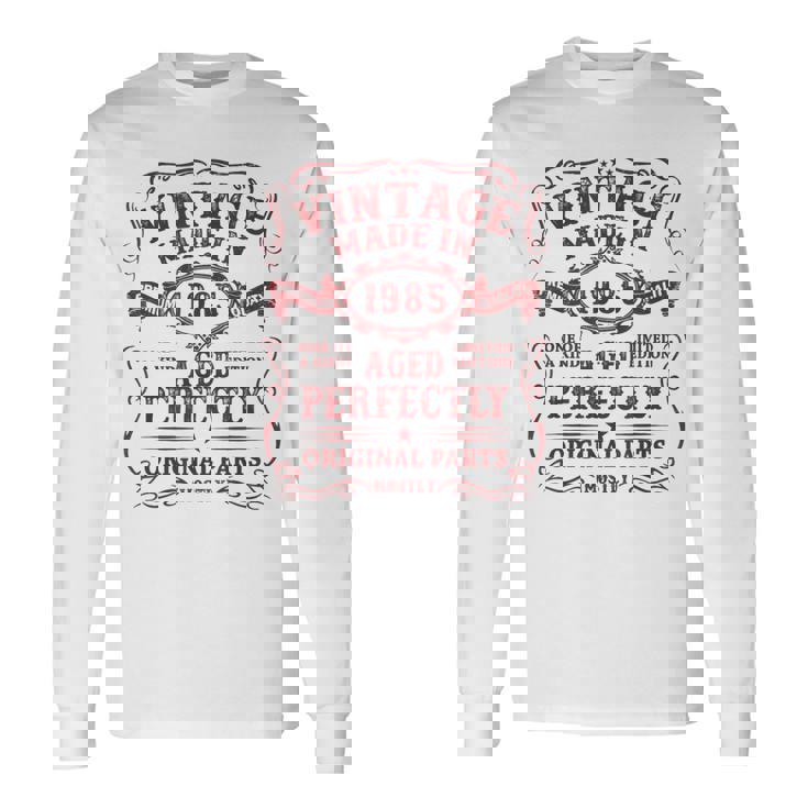 Vintage Made In 1985 The Man Myth Legend 39 Year Old 長袖Tシャツ