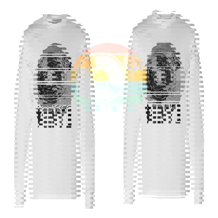 Vinyl Turntable Records Music Lp Djintageun レコードプレーヤー 長袖Tシャツ