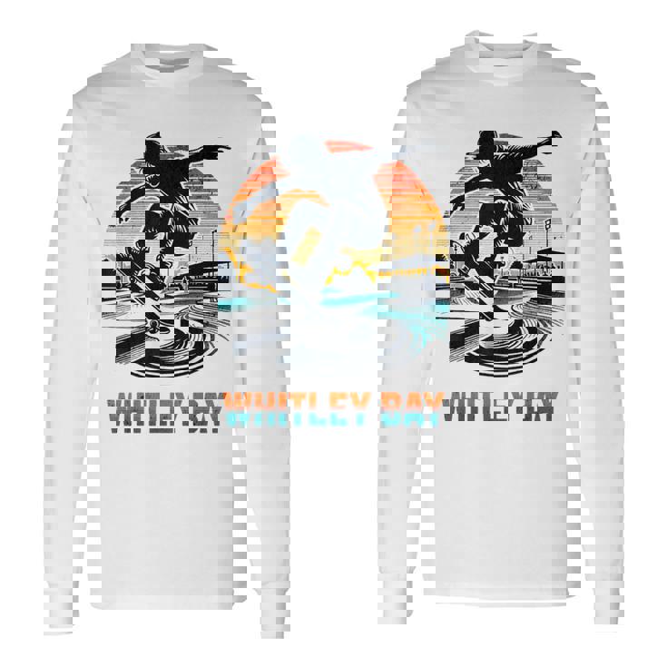 Whitley Baykateboardingグランジ 長袖Tシャツ