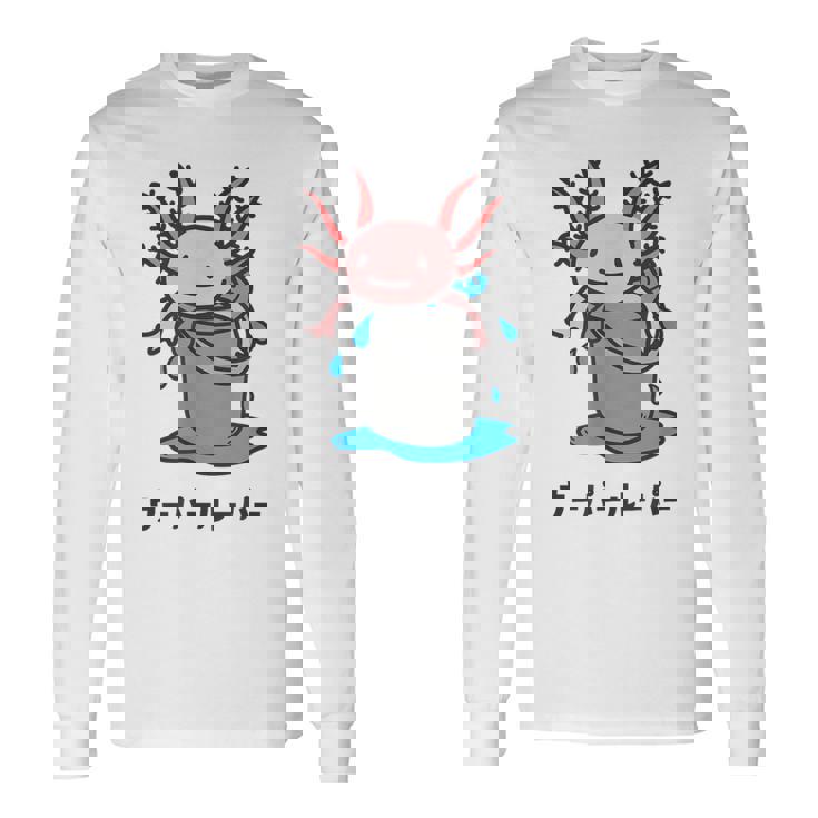 Wooper-Muper メキシカンサラマンダー アフロヘッド かわいい 面白い キッズ 長袖Tシャツ