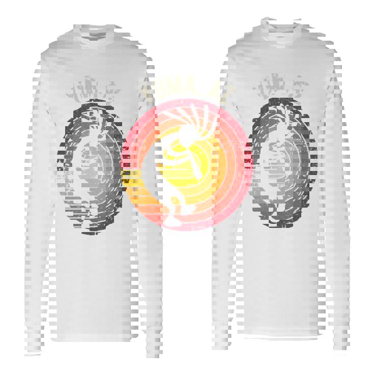 Yuma アリゾナ ダンシング ココペリ アンティーク調デザイン 長袖tシャツ 長袖Tシャツ