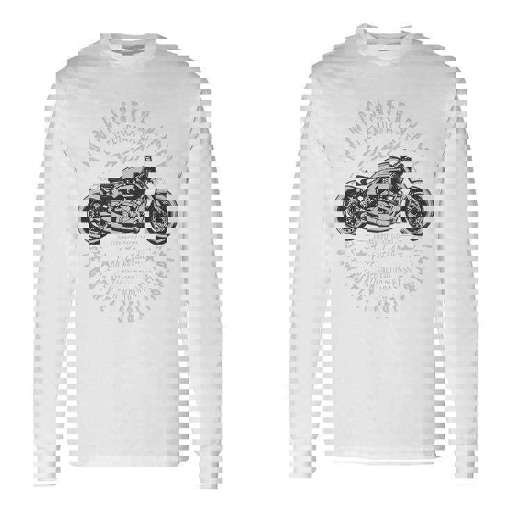 「1964 認定バイカー」伝説のバイク誕生日 長袖tシャツ 長袖Tシャツ