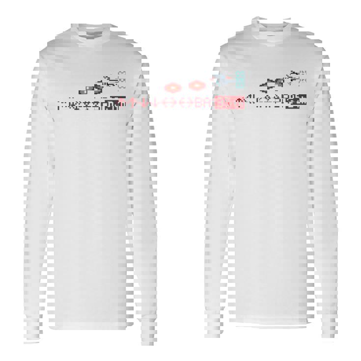 「グラディウス」上上下下左右左右baフル装備 長袖tシャツ 長袖Tシャツ ギフトのアイデア