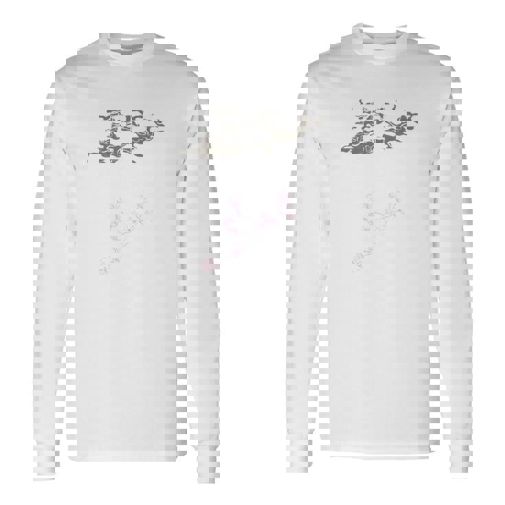 「麒麟に似た雲／とほかみえみため」 言霊 ホツマ文字 ヲシテ文字 とほかみゑひため 龍神 開運 お守り バックプリント 長袖tシャツ 長袖Tシャツ