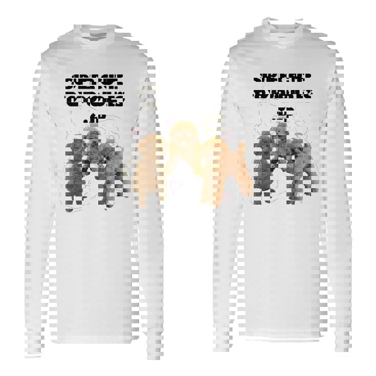 【Super Cute Toypoodles】トイプードル 実写 長袖Tシャツ