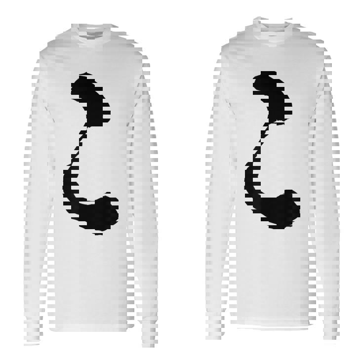 【こ】ひらがな 一文字 可愛い 日本語 面白い おもしろ ネタ 筆文字 平仮名 五十音 文字 かっこいい ウケ狙い 毛筆 長袖Tシャツ