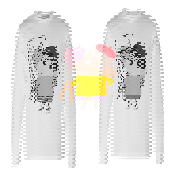 【まんが】クレヨンしんちゃん お絵描きしんちゃん 長袖Tシャツ