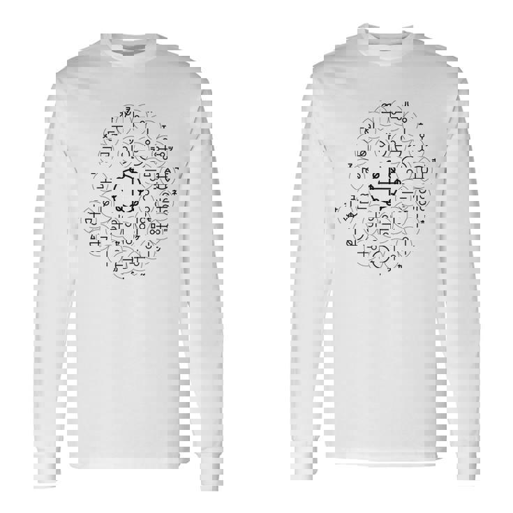 【カタカムナ 第6首】神代文字 スピリチュアル 言霊 癒し ヒーリング 面白い おもしろ お守り 開運 古代 文字 長袖Tシャツ