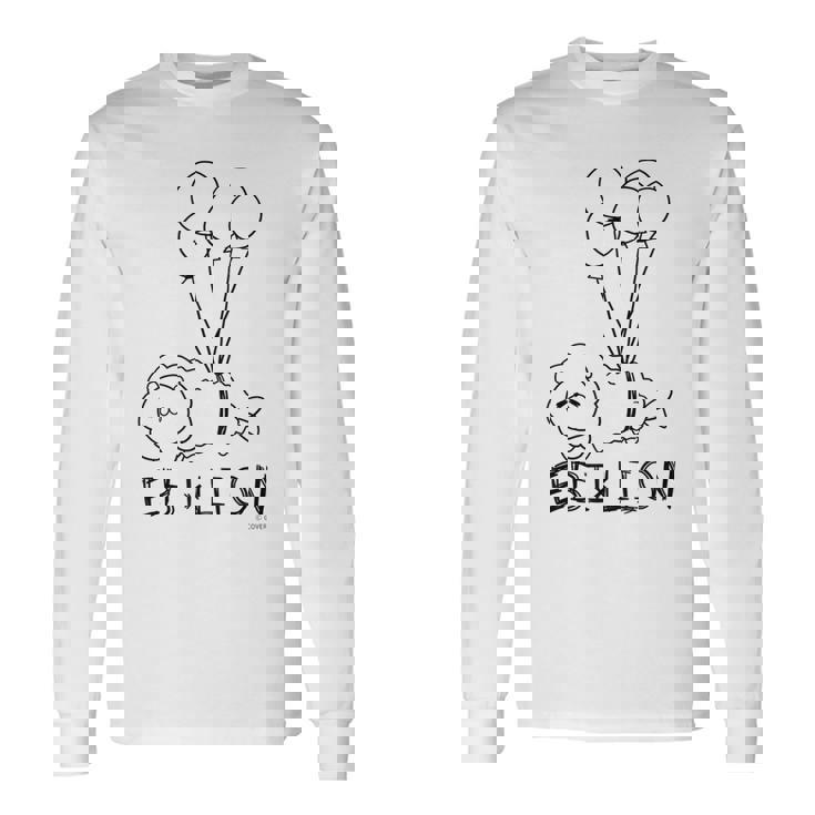 【夏色まつり】えびふらいおんは空を飛ぶ 長袖Tシャツ